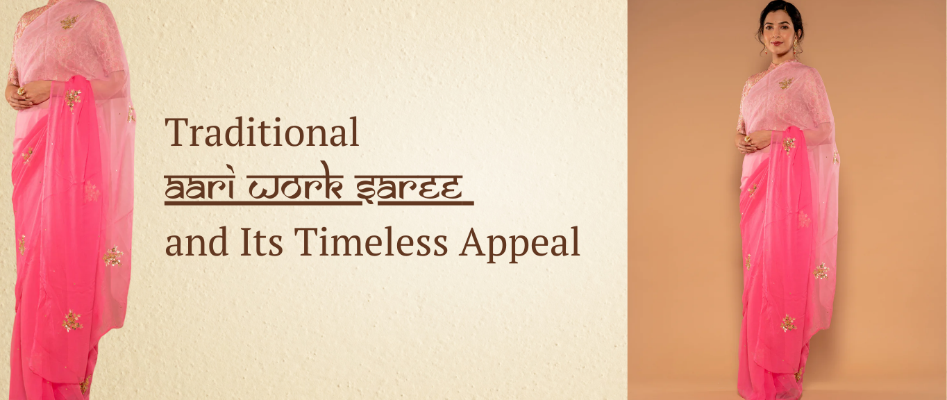 Traditional Aari Work Saree and Its Timeless Appeal