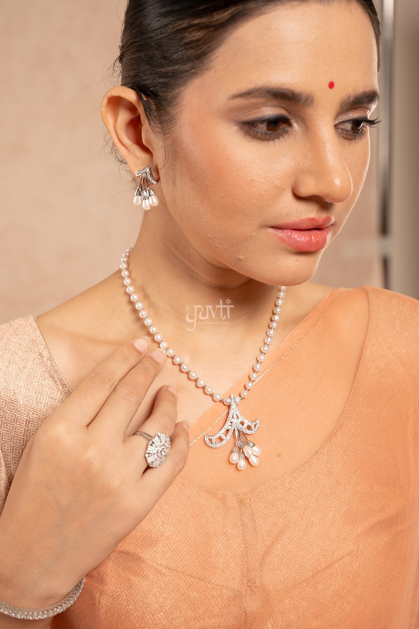 Rust Orange Shaded Viscose Chiffon Aari Sequins Motifs ( Butti ) al over Handwork Saree with Blouse