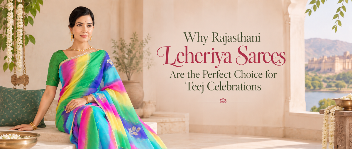 Why Rajasthani Leheriya Sarees Are the Perfect Choice for Teej Celebrations