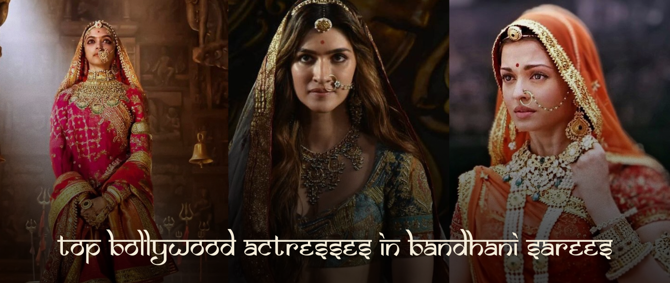 Top Bollywood Actresses in Bandhani Sarees